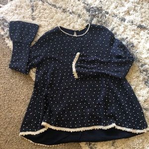 Wool polka dot sweater